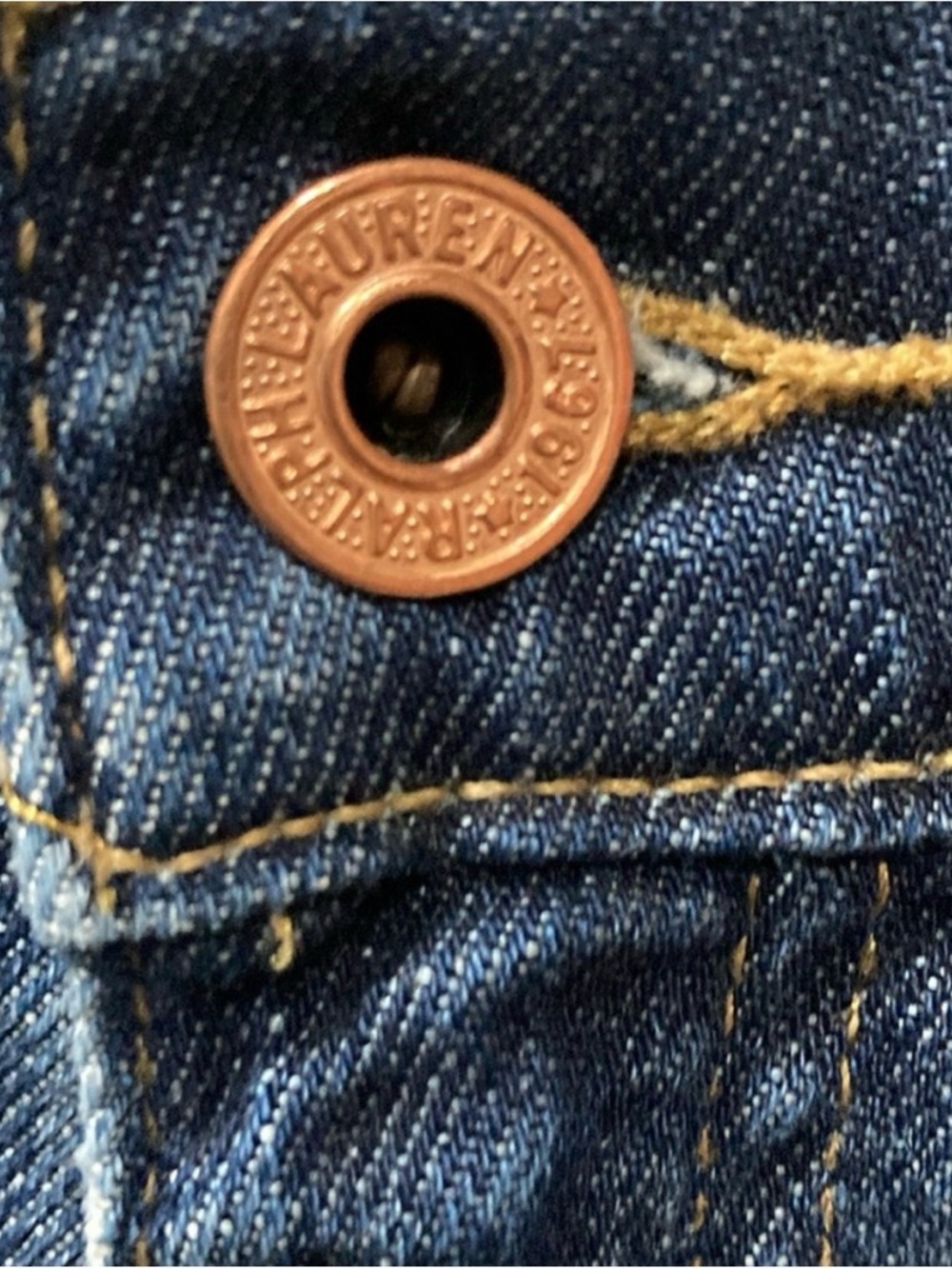 Ralph Lauren Dark Blue Denim Jean Shorts - Picture 4 of 7